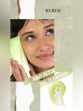 BYROE Kiwi Detox Gel Cleanser - 65mL Full Size